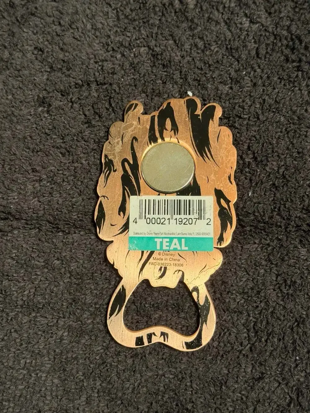 Disney Parks The Haunted Mansion Gargoyle Candelabra Metal Bottle Opener Magnet